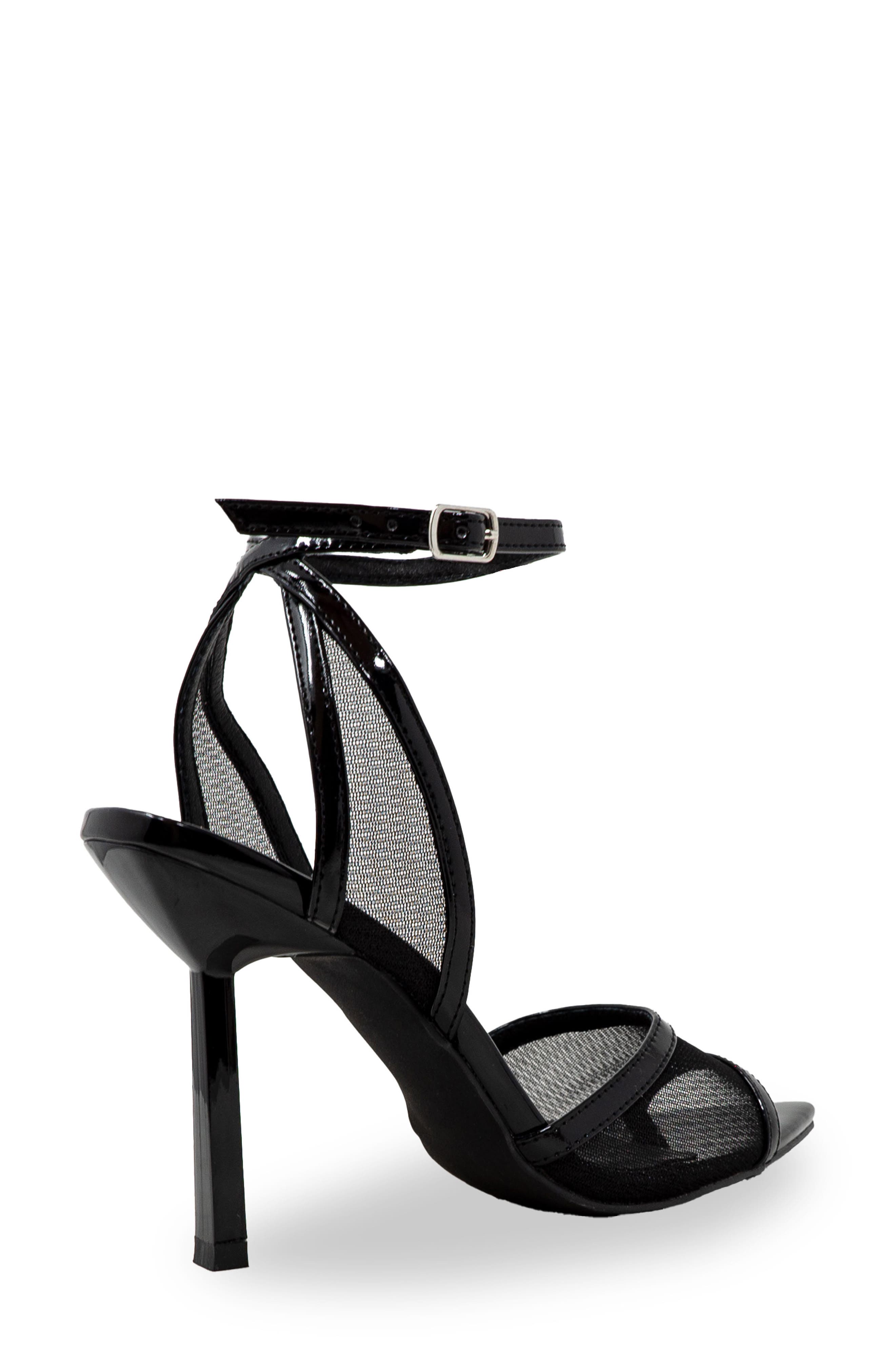 CHASE AND CHLOE Mesh Ankle Strap Sandal, Alternate, color, 