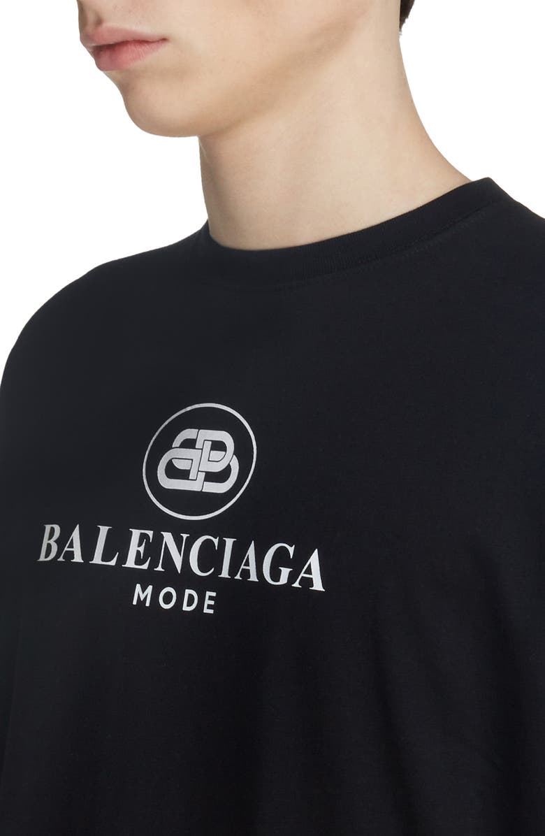 Balenciaga New BB Mode Graphic Tee, Alternate, color,
