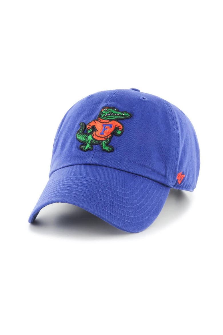 Men's '47 Royal Florida Gators Vintage Clean Up Adjustable Hat, Alternate, color, Royal