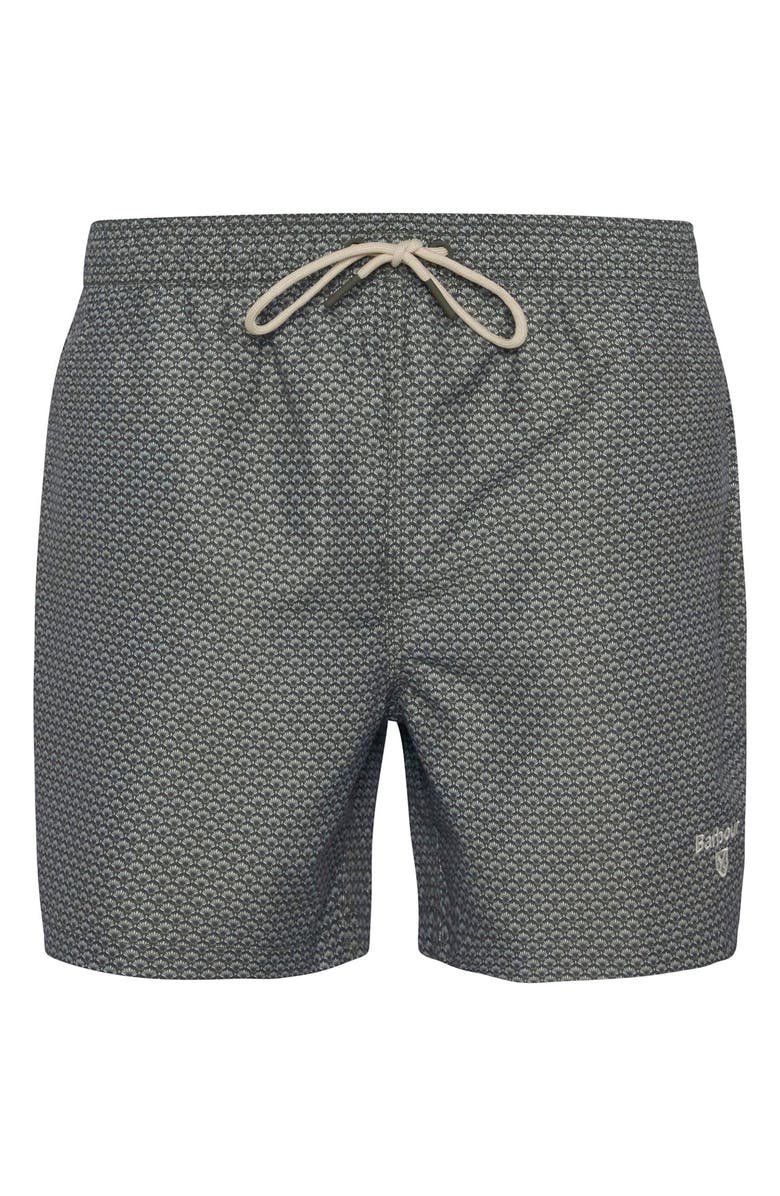 Barbour Shell Swim Trunks, Alternate, color, Olive Green
