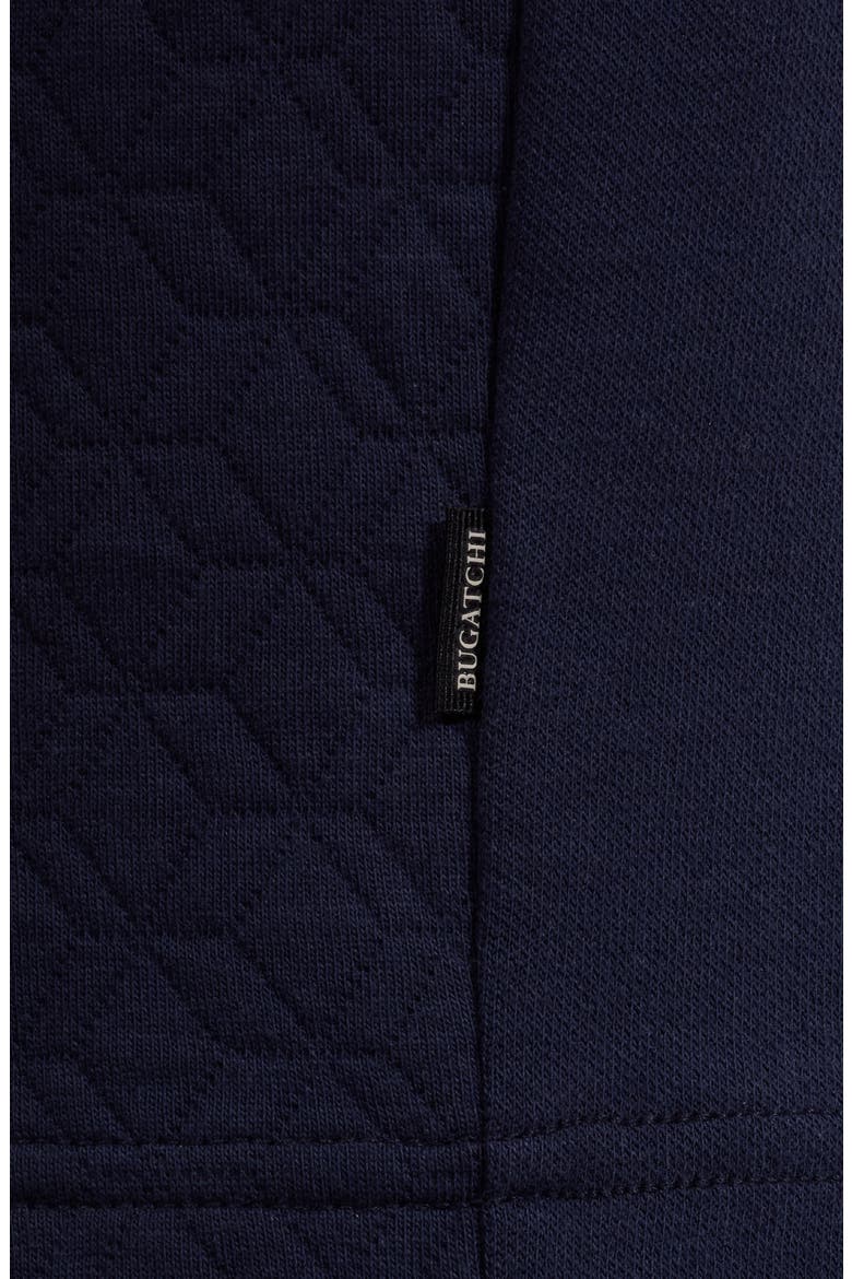 Diamond Quilted Quarter Zip Pullover, Alternate, color, NAVY