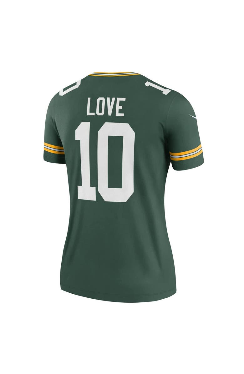 Nike Women's Nike Jordan Love  Green Green Bay Packers  Legend Player Performance Top, Alternate, color, 