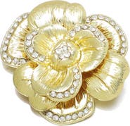 Adornia Crystal Flower Pin