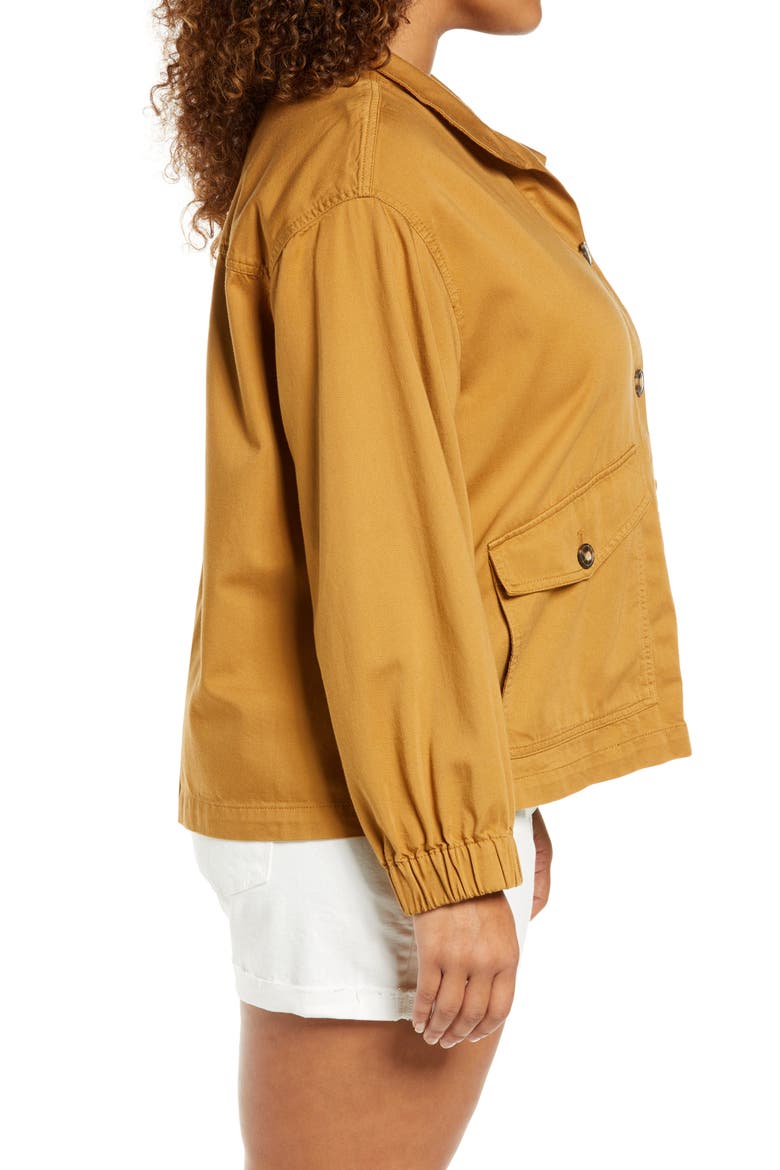 Bayview Balloon Sleeve Jacket, Alternate, color, TOFFEE