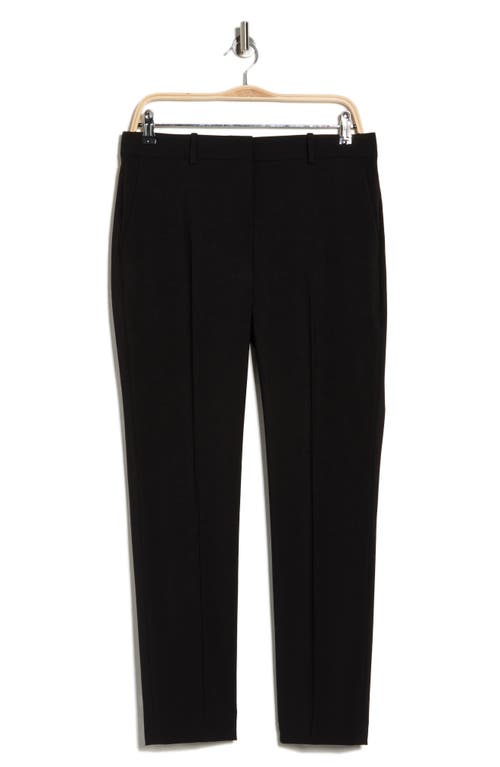 Theory Trestra Wool Taper Leg Pants In Black