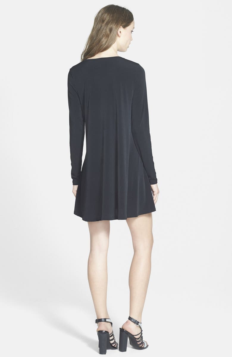 Glamorous Long Sleeve Shift Dress, Alternate, color, 