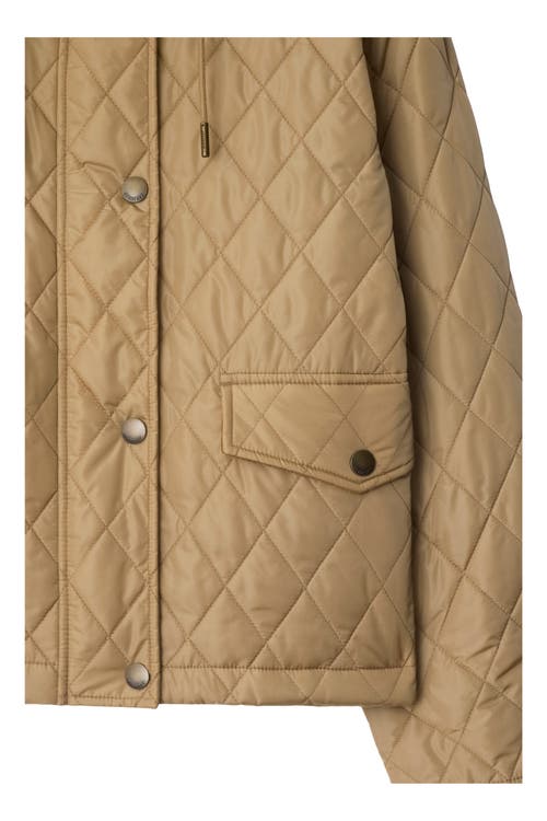 Burberry Cropped Quilted Nylon Hooded Jacket