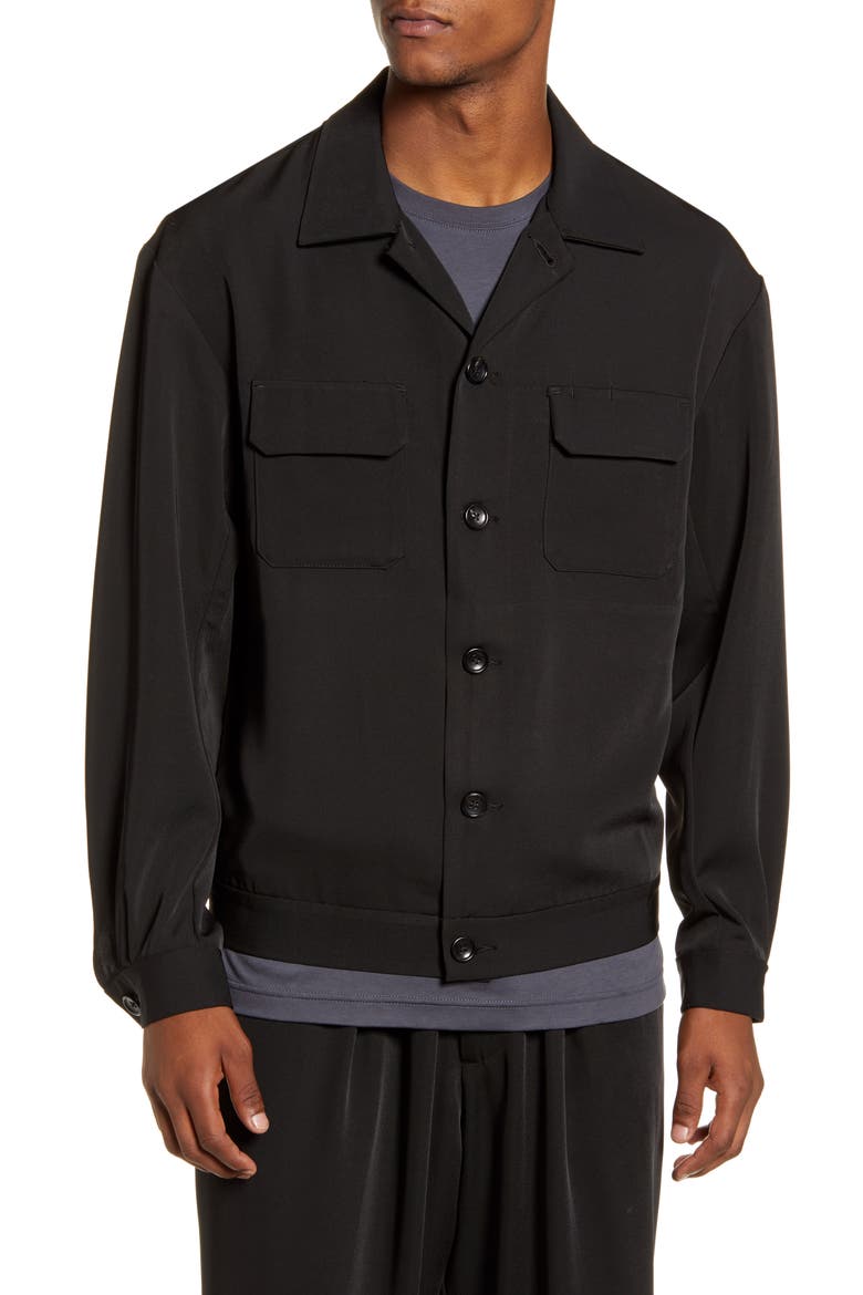 Pala Shirt Jacket, Alternate, color, BLACK