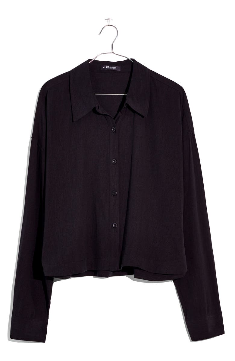 Madewell Lusterweave Hartfield Crop Shirt, Alternate, color,