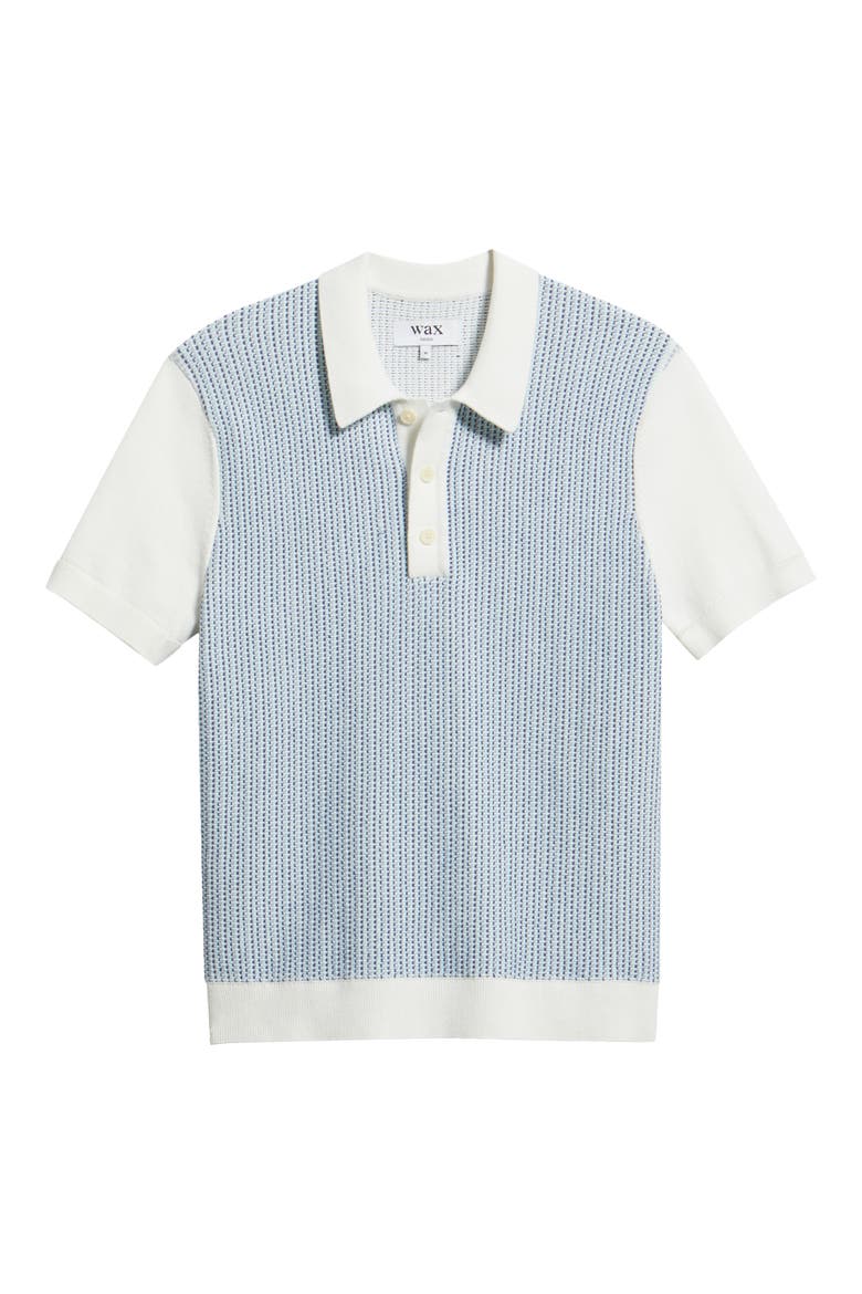 Turin Stripe Polo Sweater, Main, color, ECRU