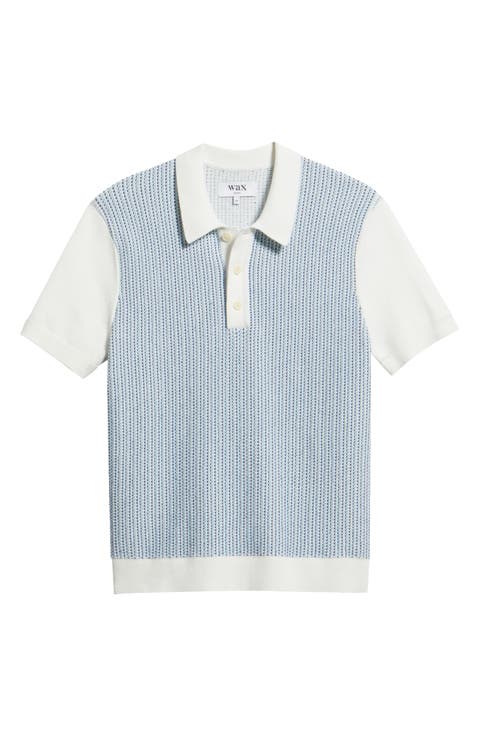 Turin Stripe Polo Sweater