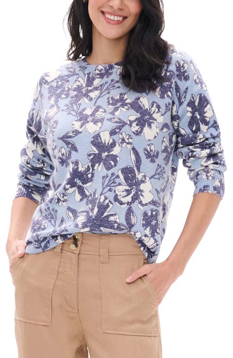 Noa Big Blooms Crewneck Sweater