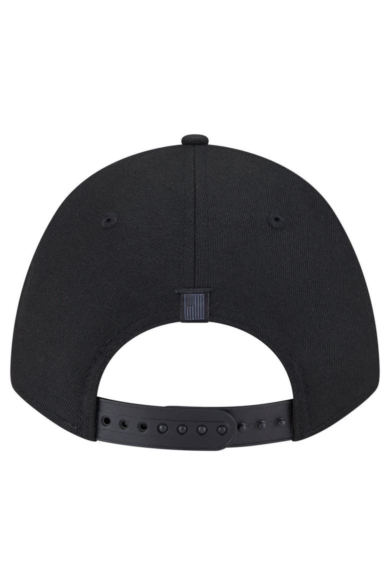 Men's New Era  Black Dallas Mavericks Game Day Flag A-Frame 9FORTY Adjustable Hat, Alternate, color, Black
