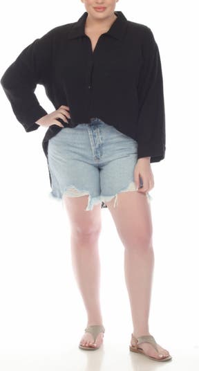 Gauze Button-Up Shirt