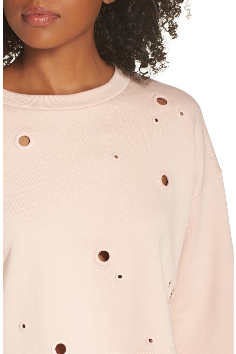 Cadence Crop Sweatshirt, Alternate, color, NECTAR