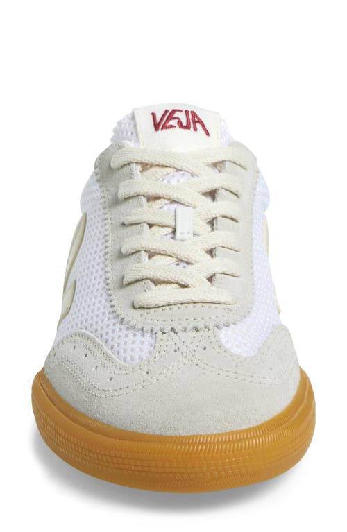 Veja V-82 Grained Leather Pure Sneakers Shoes In Lunar Pierre Marsala