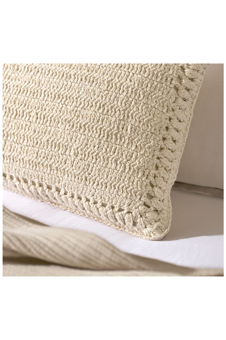 Summer Crochet Decorative Pillow, Alternate, color, NATURAL