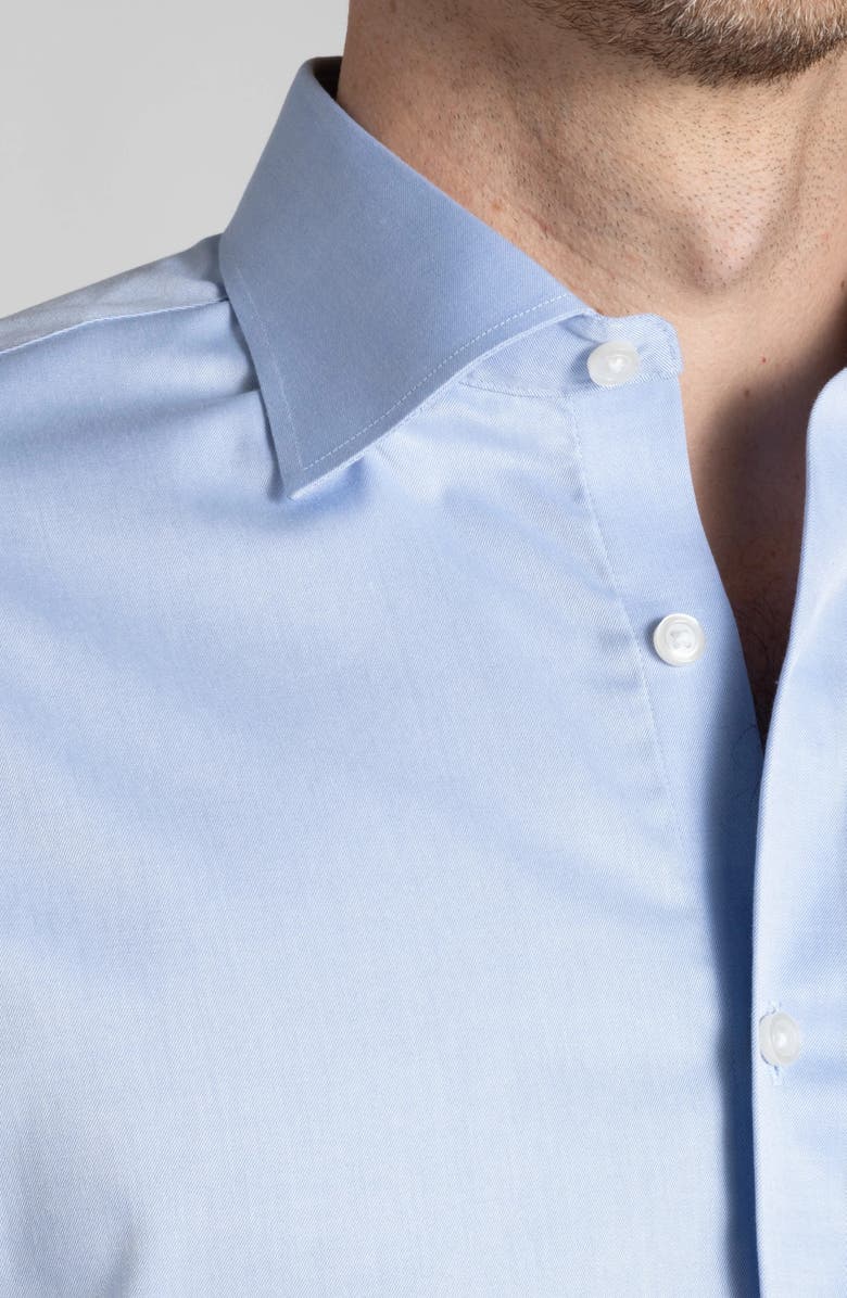 Stantt Contemporary Fit Wrinkle Resistant Cotton Twill Dress Shirt, Alternate, color, 