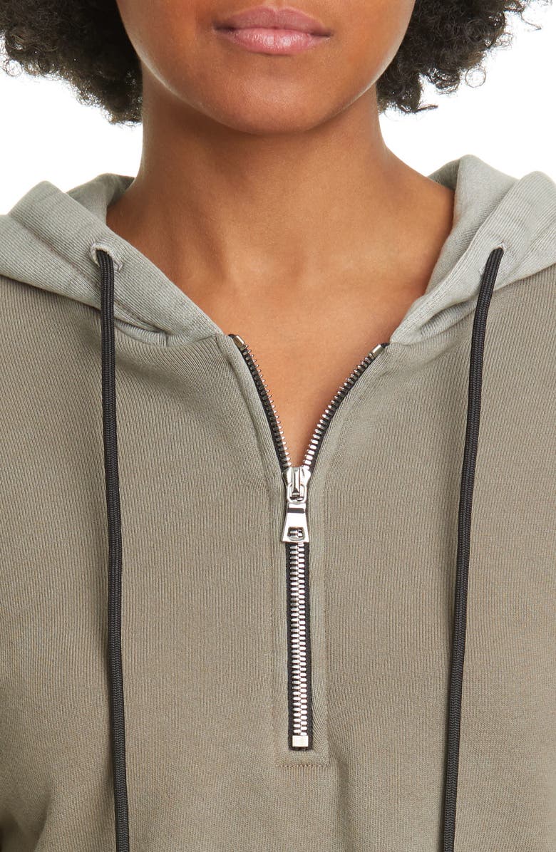 COTTON CITIZEN Brooklyn Half Zip Crop Hoodie, Alternate, color, 