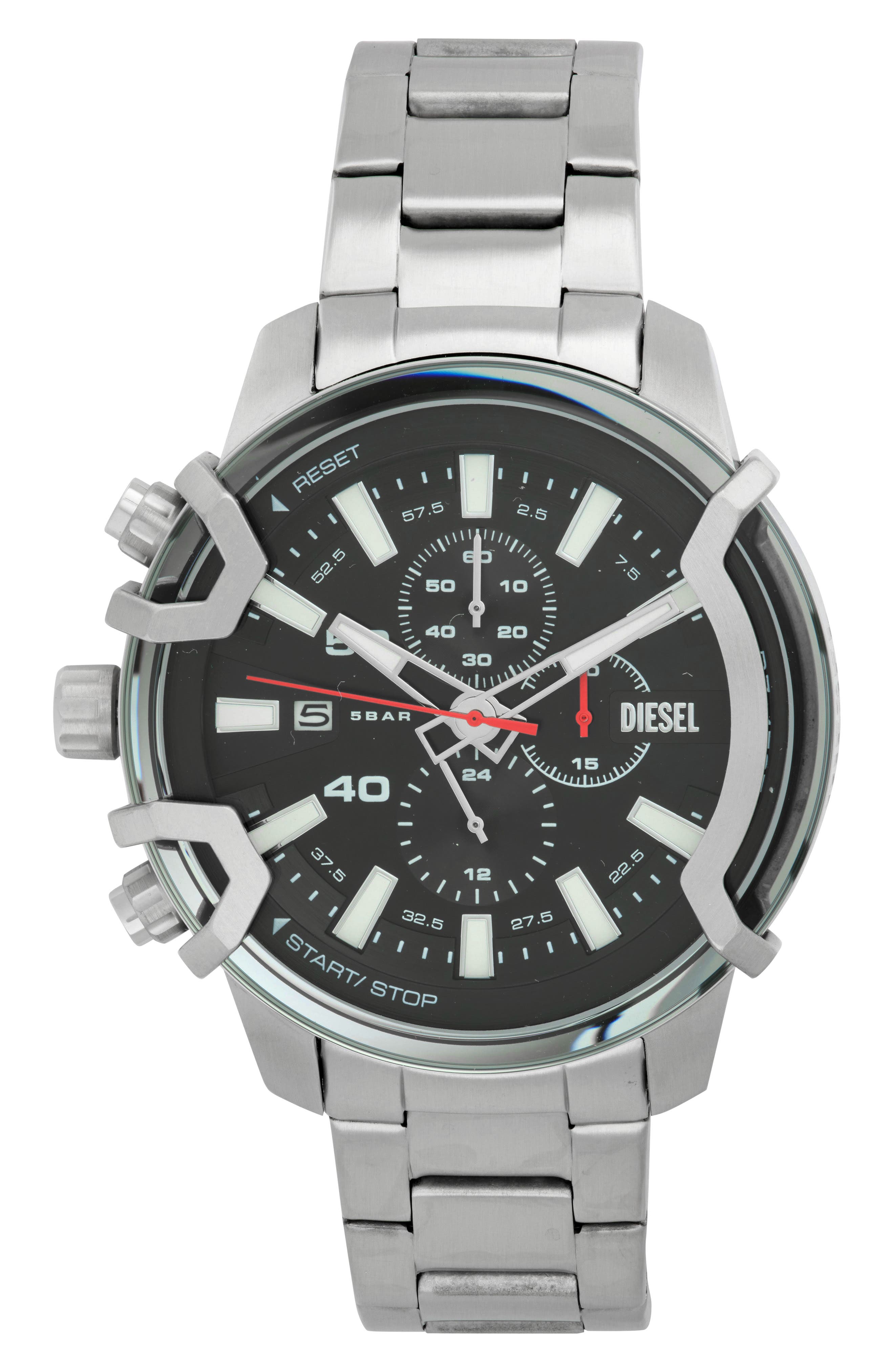 Griffed Chronograph Bracelet Watch, 48mm
