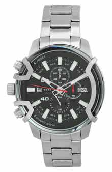 Griffed Chronograph Bracelet Watch, 48mm