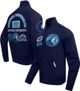 PRO STANDARD Men's Pro Standard Navy Minnesota Timberwolves Area Code Twill Full-Zip Jacket