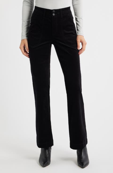 Madison 'Ab'Solution High Waist Bootcut Corduroy Pants