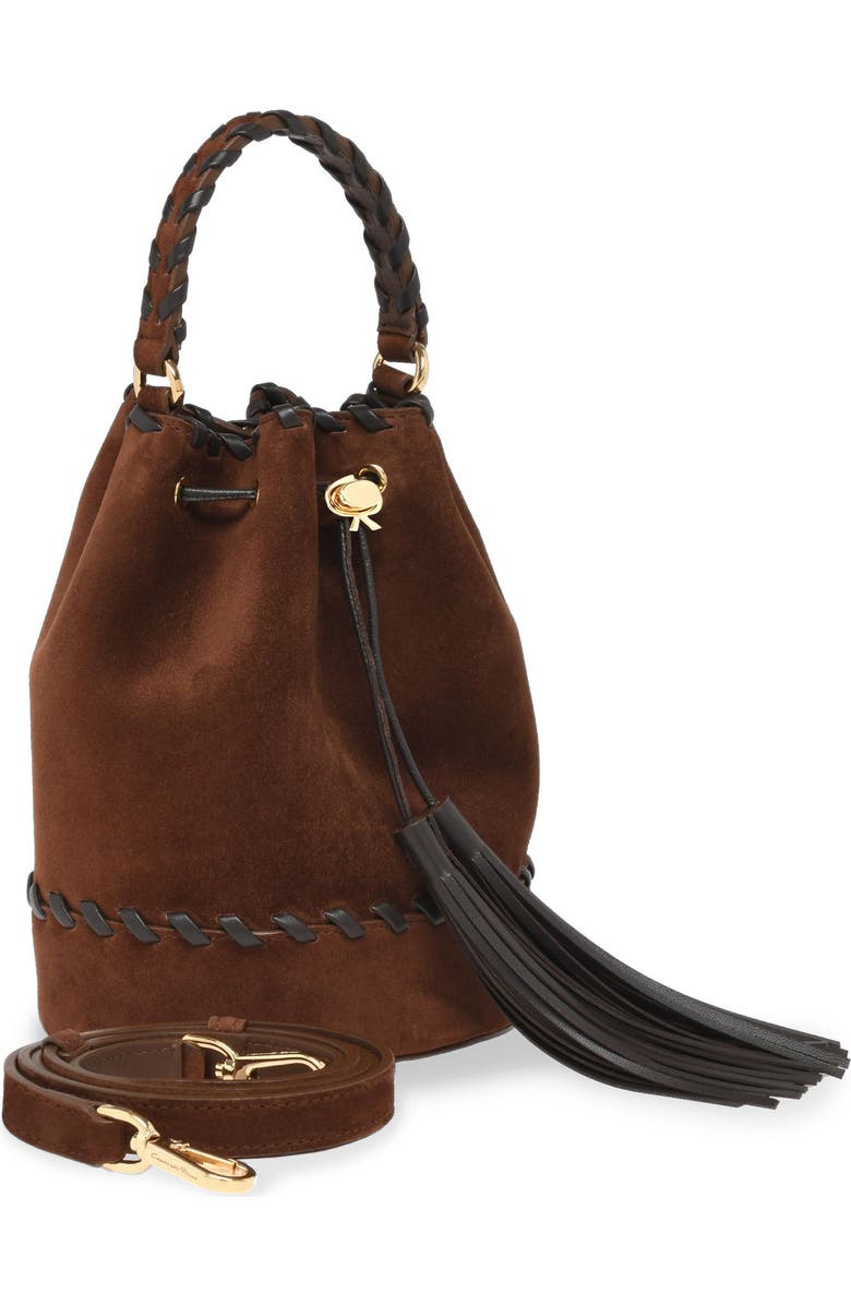 Gianvito Rossi Sienna Zaira Crossbody Bag, Alternate, color, Brown Suede