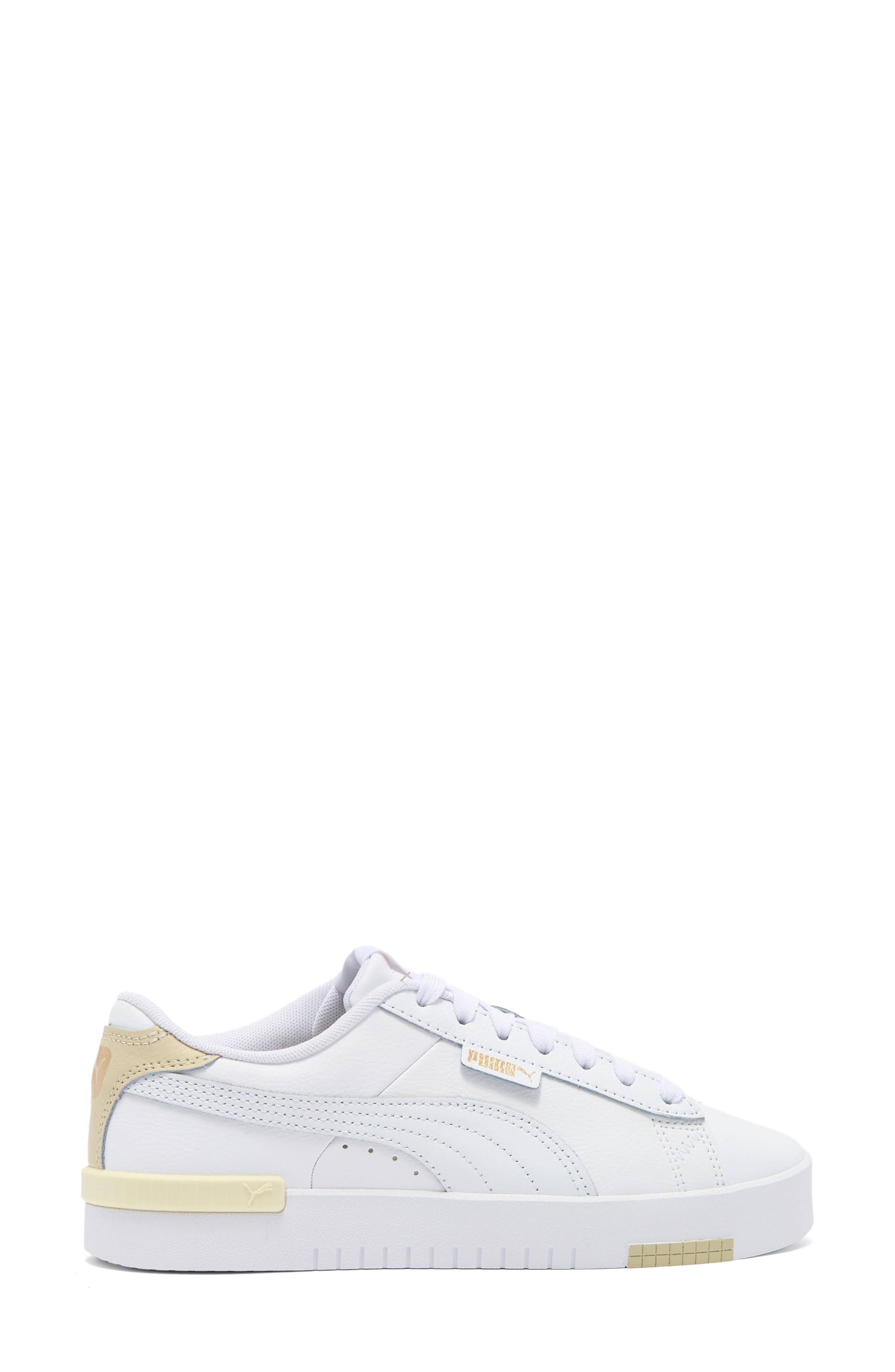 PUMA Jada Renew Sneaker, Alternate, color, Puma White-Puma Gold-Putty