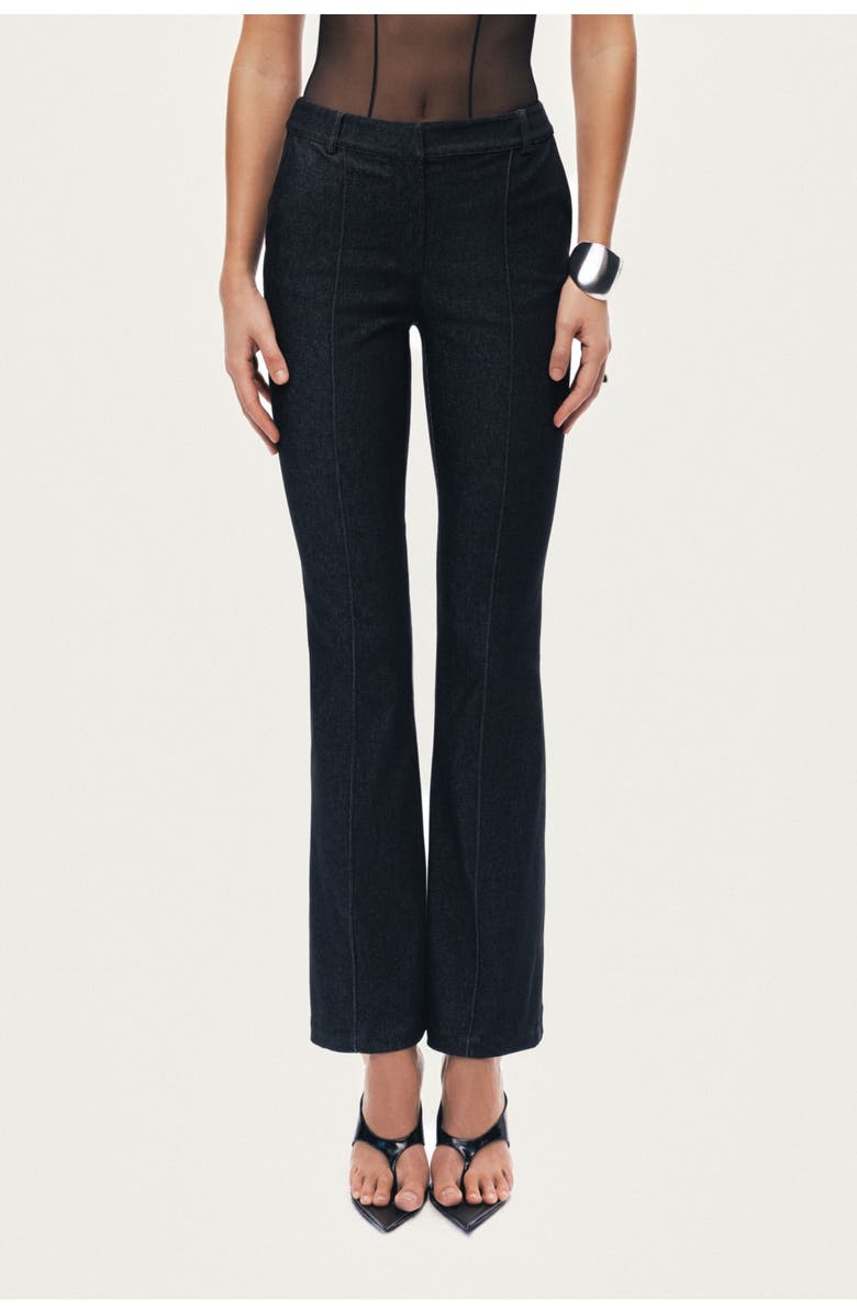 Nocturne High-Rise Tailored Straight-Leg Pants, Main, color, Black