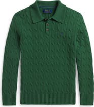 Polo Ralph Lauren Kids' Cotton Cable Knit Pullover Sweater