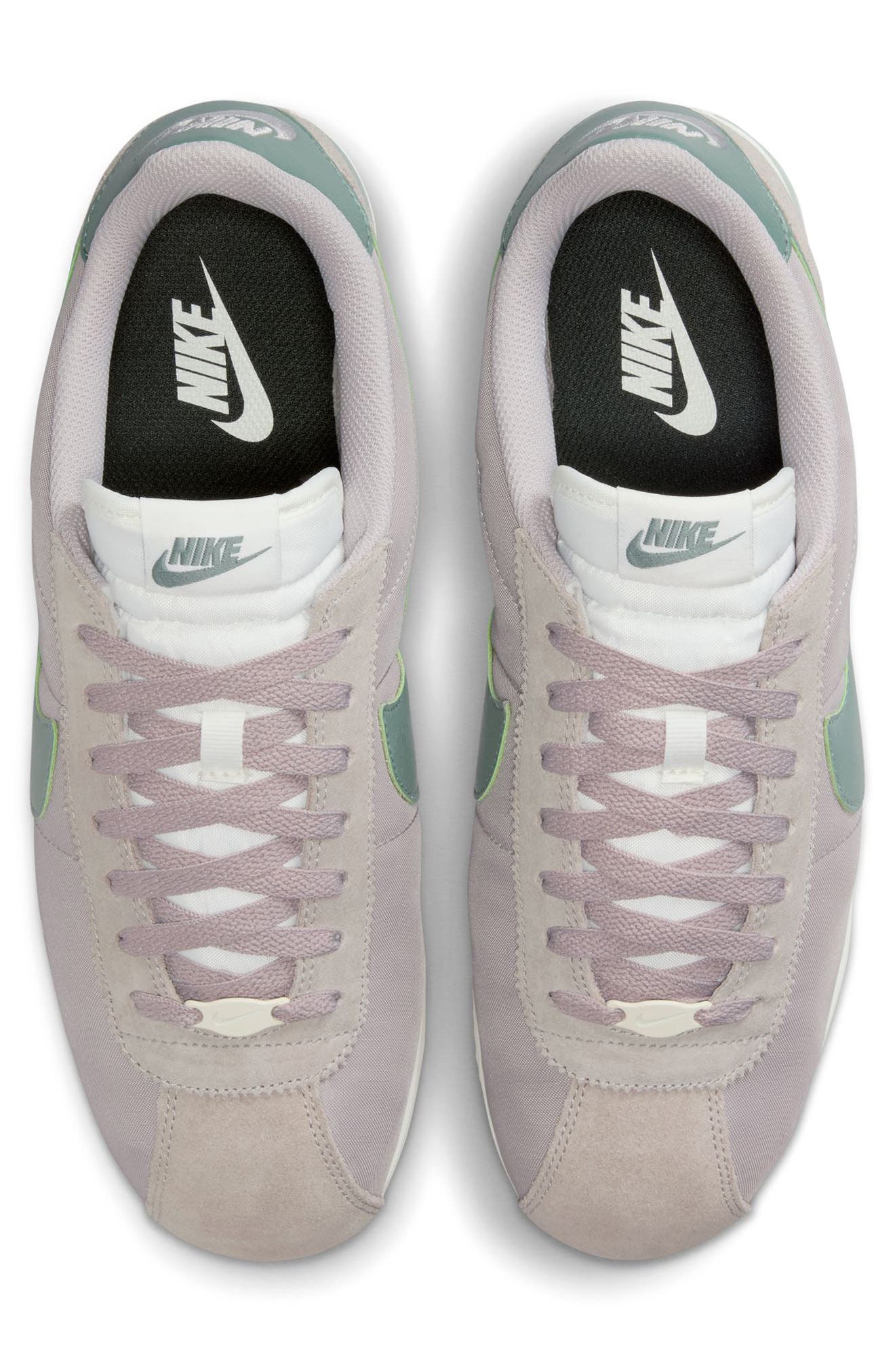Nike Cortez TXT Sneaker, Alternate, color, College Grey/ Clay Green