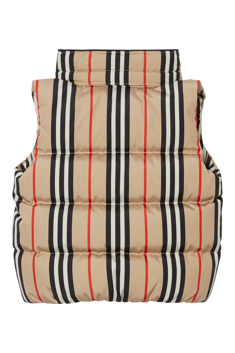 Leon Stripe Down Hooded Vest, Alternate, color, ARCHIVE BEIGE