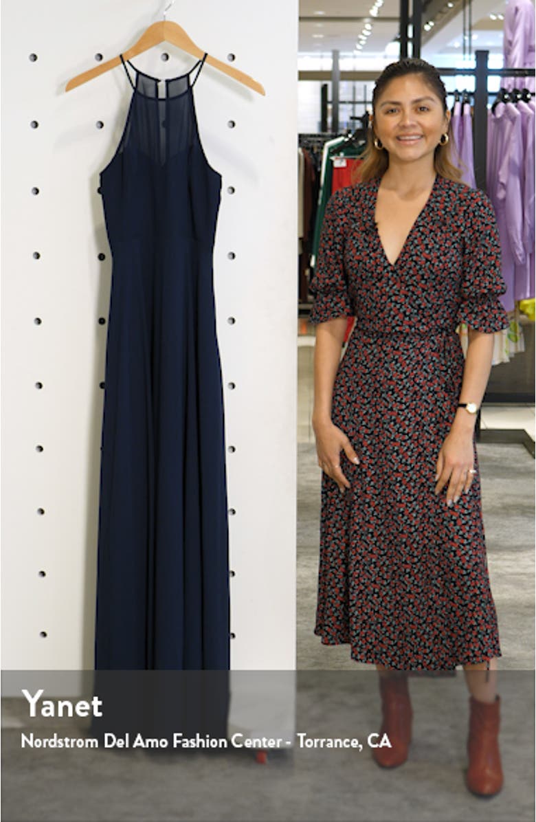 Night of Romance Halter Neck Chiffon Gown, sales video thumbnail