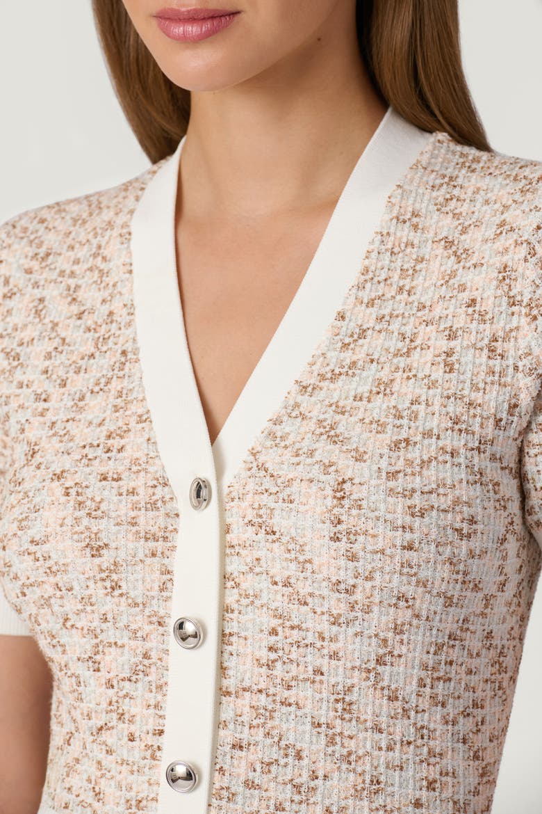 Talmadge Texture Knit Alison Dress, Alternate, color, Neutral Multi/Optic