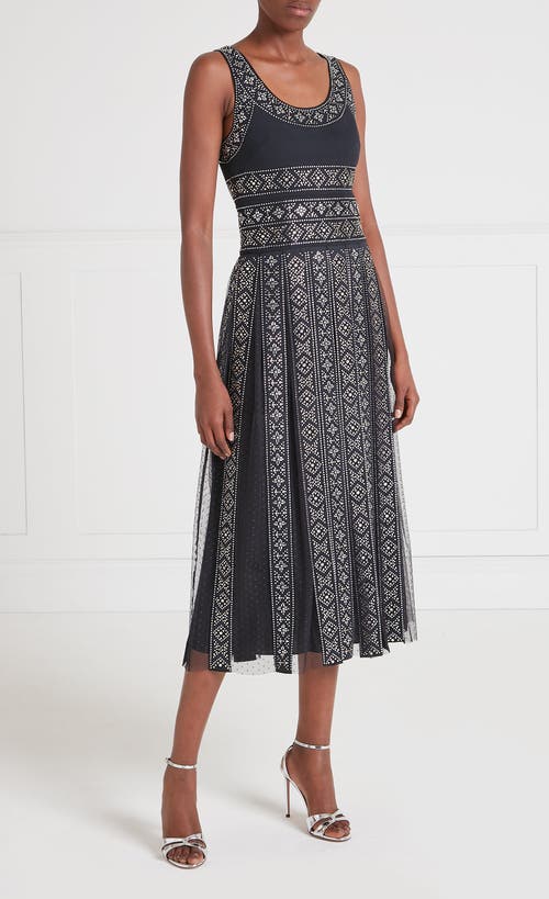 Temperley London Gallantry Midi Dress In Black