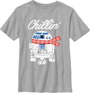 Star Wars Boy's Star Wars Christmas Chillin R2-D2 Graphic T-Shirt