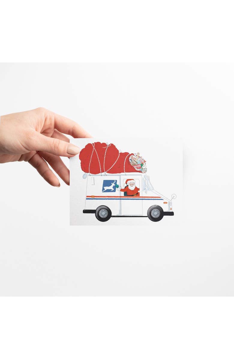 Ramus & Co Breaking News Coal, Santa Delivery Man, Tote Bag with Presents Winter/Holiday/Christmas Greeting Card Pack Sets, Alternate, color, Multi-Pack