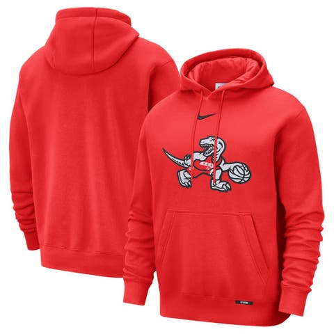 Men's Nike  Red Toronto Raptors 2025/26 City Edition Essential Logo Remix Hoodie