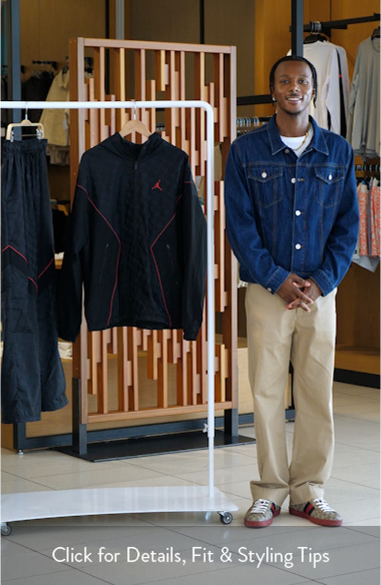 Brooklyn Printed Hooded Nylon Track Jacket, sales video thumbnail