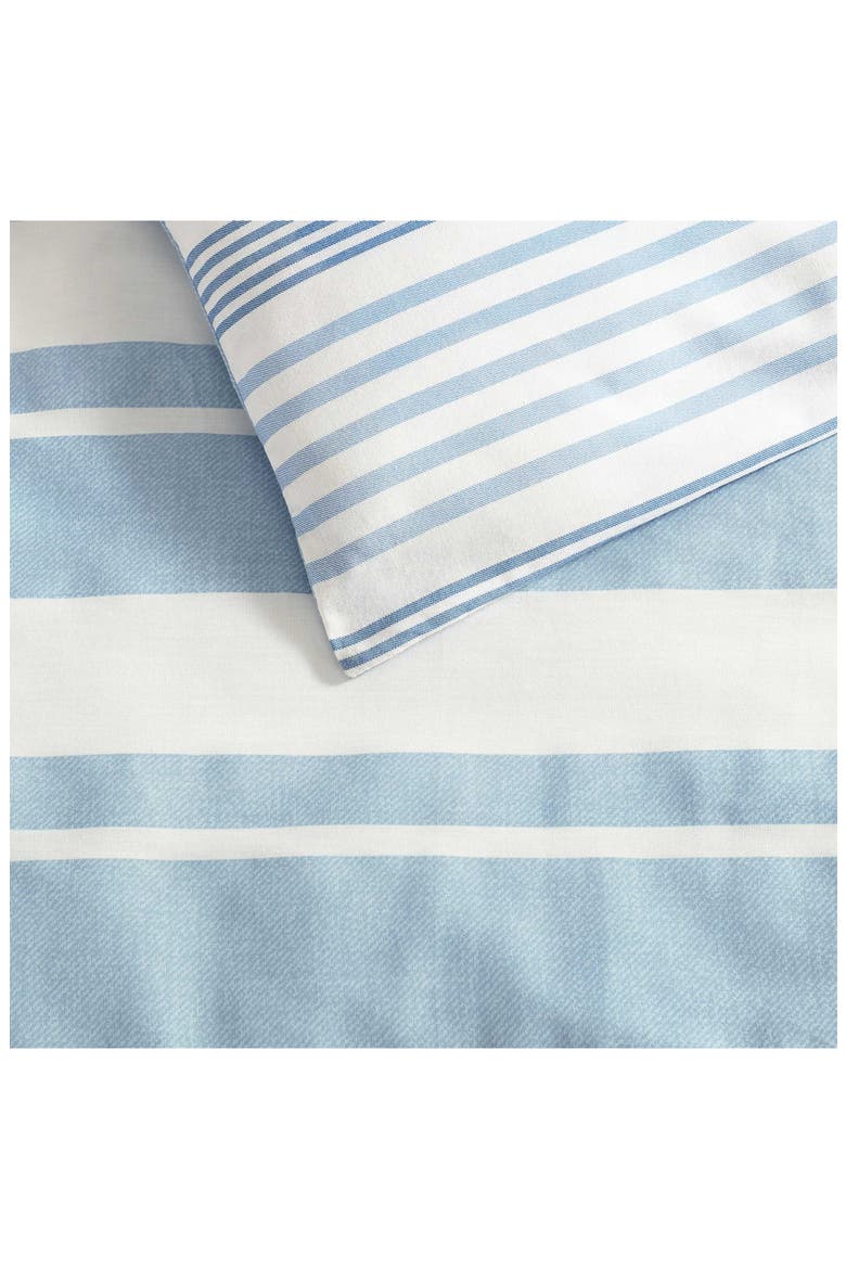 Tayleur Striped Cotton Comforter, Alternate, color, LIGHT / MEDIUM BLUE