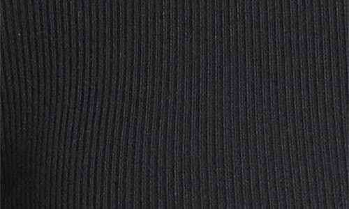 Frame The Rib Splay Stretch Modal Cardigan In Black