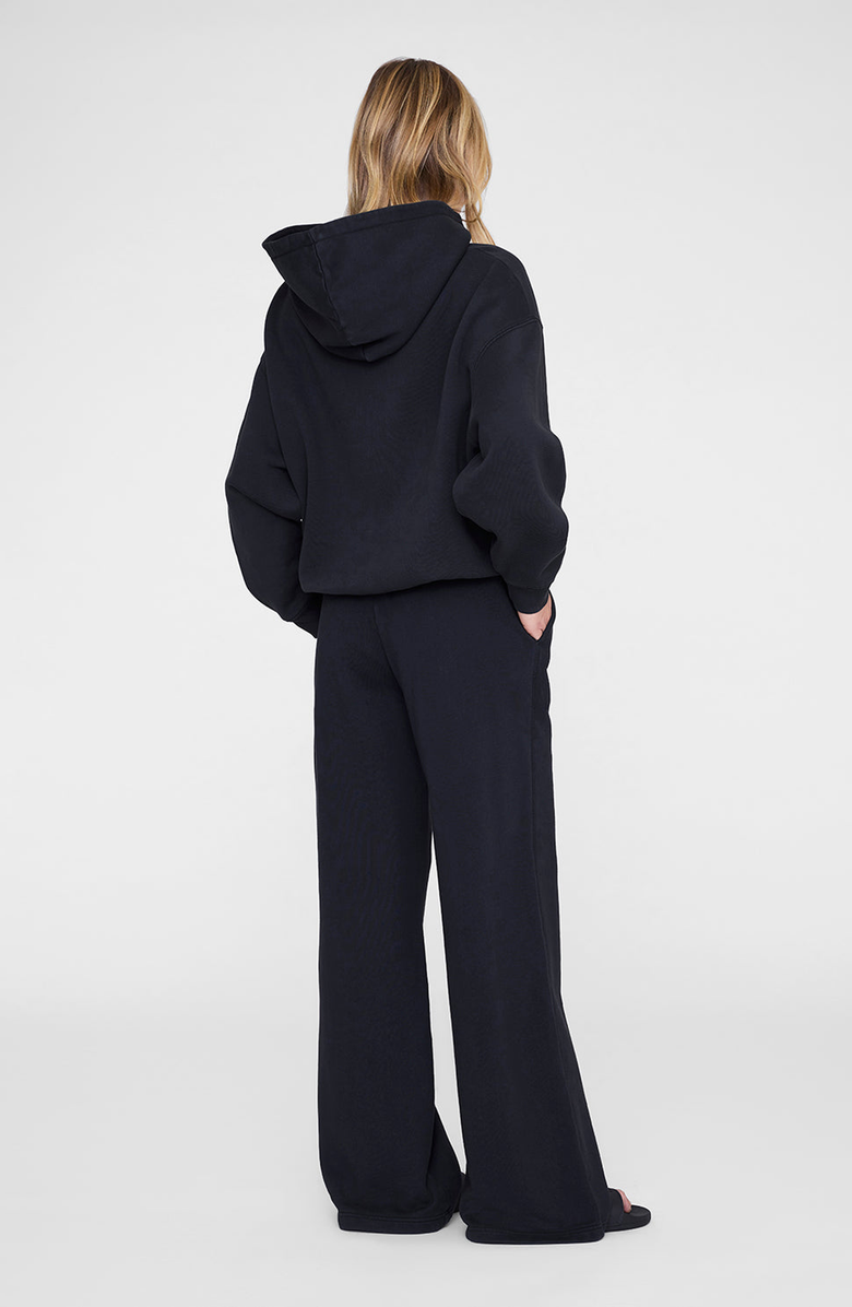 ANINE BING Monogram Kacey Sweatpant, Alternate, color, Vintage Black