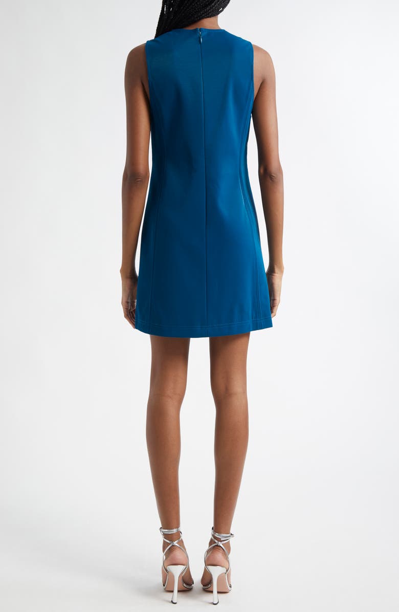 Cinq à Sept Mia Embossed Faux Leather Sleeveless Minidress, Alternate, color, Ink Blue