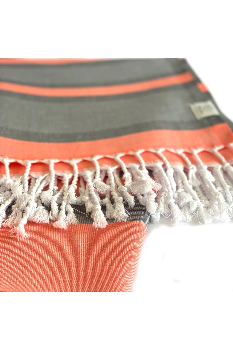 Samara Gray - Orange Turkish Towel, Alternate, color, Orange