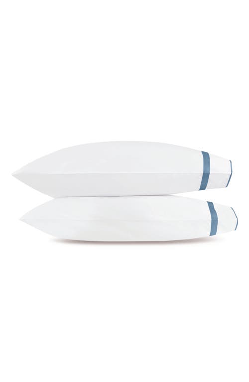 Matouk Louise Set Of 2 Pillowcases In Blue