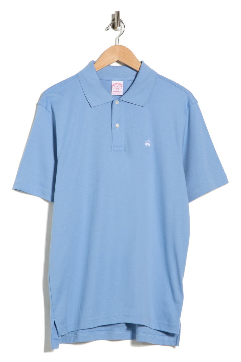 Interlock Cotton Polo, Alternate, color, ASHLEIGH BLUE