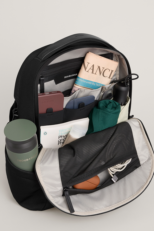 Troubadour Apex Compact Backpack 4.0 In Black