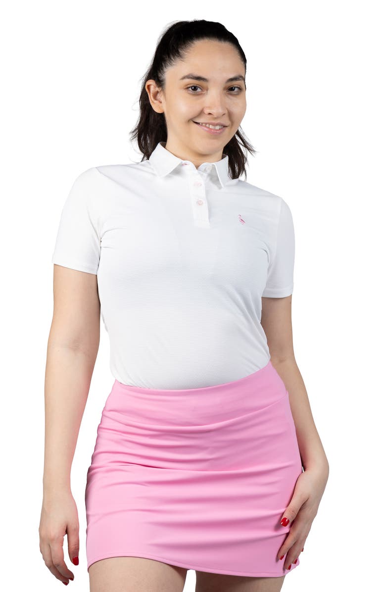 TailorByrd Textured Grid Polo, Alternate, color, White