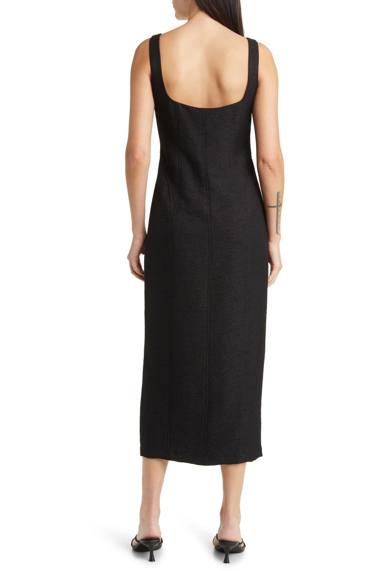 Midi Tank Dress, Alternate, color, BLACK